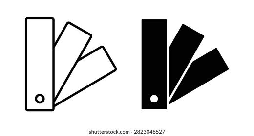 Swatchbook icon black symbol pack