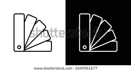 Swatchbook icon Flat style logo vector. perfect for UI designs