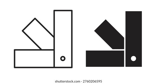 Swatchbook icon line vector illustration in solid color design