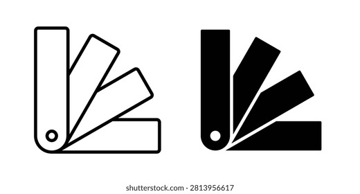 Swatchbook icon minimal clipart bundle.