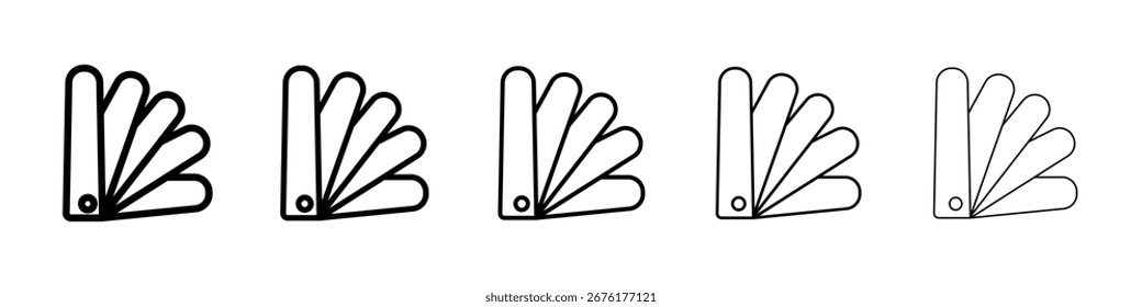 Swatchbook icon for mobile concept and web design.