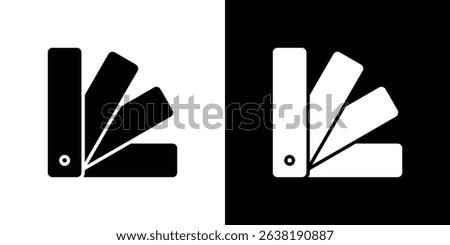 Swatchbook icon in solid flat trendy design style.
