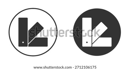 Swatchbook icon symbol sign in solid style.