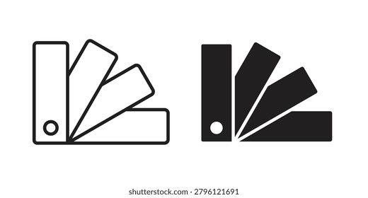 Swatchbook icon, vector graphics collection. logotype graphic art design