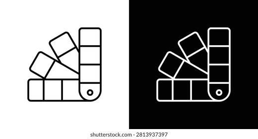 Swatchbook icon vector graphics set.
