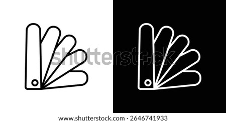 Swatchbook icon vector simple element illustration editable