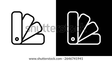 Swatchbook icon vector simple element illustration editable