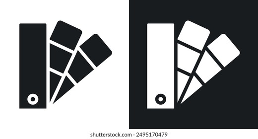 Swatchbook vector icon set in solid style.