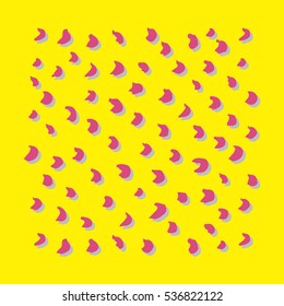 Swatches of 80s style patterns. Design 80-90s. . Hand drawing sketch textures. Vector illustration