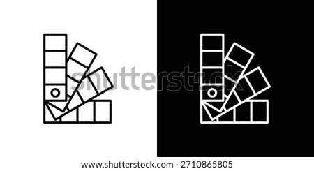 Swatches icons. line drawing vector icons