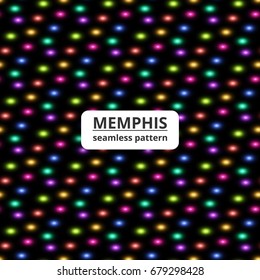 swatches memphis patterns - seamless. Retro fashion style 80-90s.