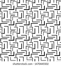 Swatches memphis seamless patterns. Modern stylish black and white texture. Repeating abstract background with chaotic elements. Trendy hipster pattern for textile, covers, surface, print, gift wrap.