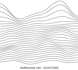 swaying mountain landscape texture lines for background decoration