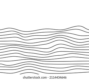 líneas de textura de paisaje de montaña oscilantes para la decoración de fondo