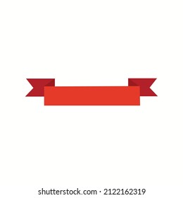 Swaying ribbons for retro text labels, vector,illustration