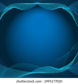 swaying wavy lines Abstract Wave background blue