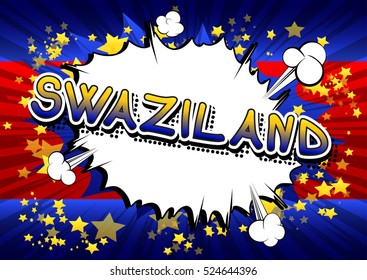 Swaziland - Comic book style text.