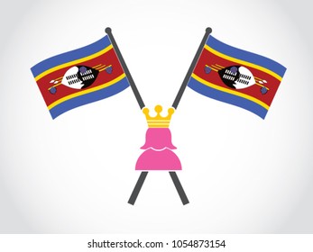 Swaziland Emblem Queen