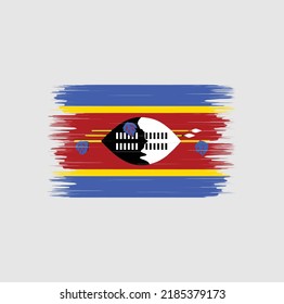 Swaziland Flag Brush. National Flag