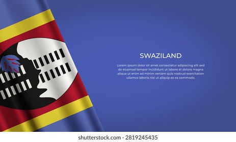 SWAZILAND Flag with Original color