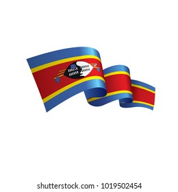 Swaziland flag, vector illustration