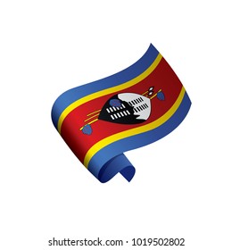 Swaziland flag, vector illustration