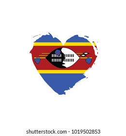 Swaziland flag, vector illustration