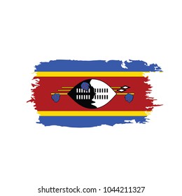 Swaziland flag, vector illustration
