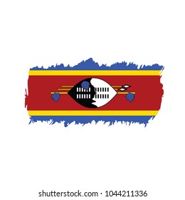 Swaziland flag, vector illustration
