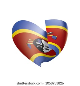 Swaziland flag, vector illustration