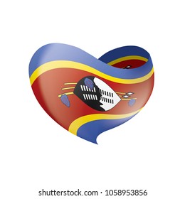 Swaziland flag, vector illustration