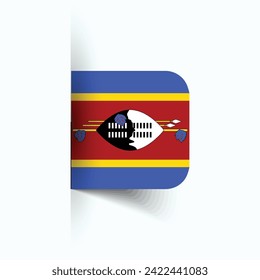 Swaziland national flag, Swaziland National Day, EPS10. Swaziland flag vector icon