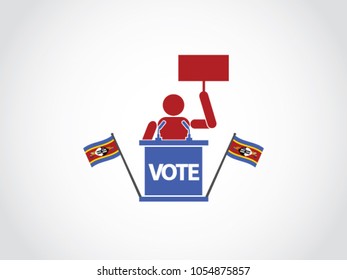 Swaziland Podium Speech Protest Poll