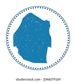 Swaziland sticker. Travel rubber stamp with map of country, vector illustration. Can be used as insignia, logotype, label, sticker or badge of the Swaziland.