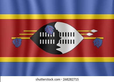 Swaziland Waving Flag