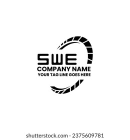 SWE letter logo vector design, SWE simple and modern logo. SWE luxurious alphabet design  