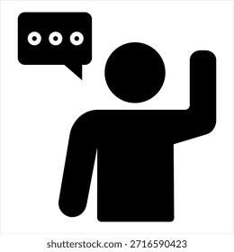 Swear Glyph Icon Vector Illustration