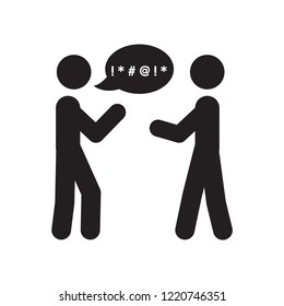 Swear icon. Trendy Swear logo concept on white background from People collection. Suitable for use on web apps, mobile apps and print media.