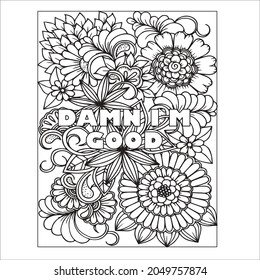 Swear Word  Coloring page for Adult 