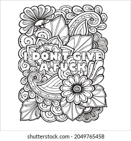 swear word coloring page adult stock vector royalty free 2049765458 shutterstock