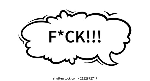 Swearing Speech Bubble Censored Symbols Hand Stock Vector Royalty Free 2070808577 Shutterstock 