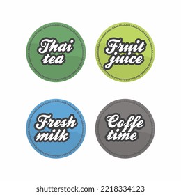 sweat drink label simple design