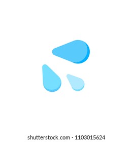 Sweat droplets vector flat icon