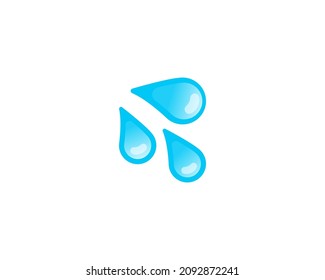 Sweat Droplets vector isolated icon. Emoji illustration. Sweat Droplets vector emoticon