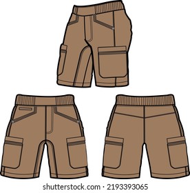  Sweat jogger pants with an elasticated drawstring waist in a relaxed style. Men's casual wear. Vector technical sketch.