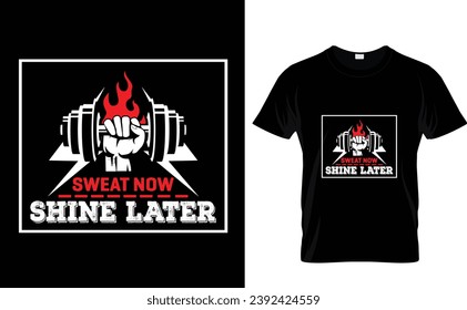 Sweat now 
shine later
Badminton t-shirt design 