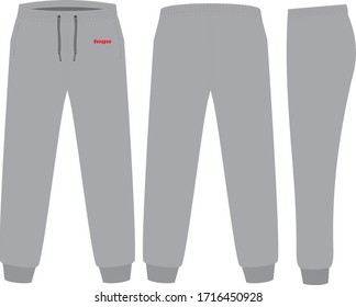 Sweat Pants Design Template Vector