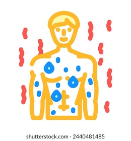 sweat sauna color icon vector. sweat sauna sign. isolated symbol illustration