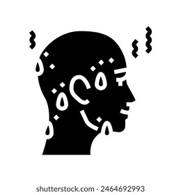 sweat sauna glyph icon vector. sweat sauna sign. isolated symbol illustration