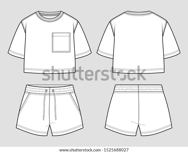 oversized t shirt and shorts